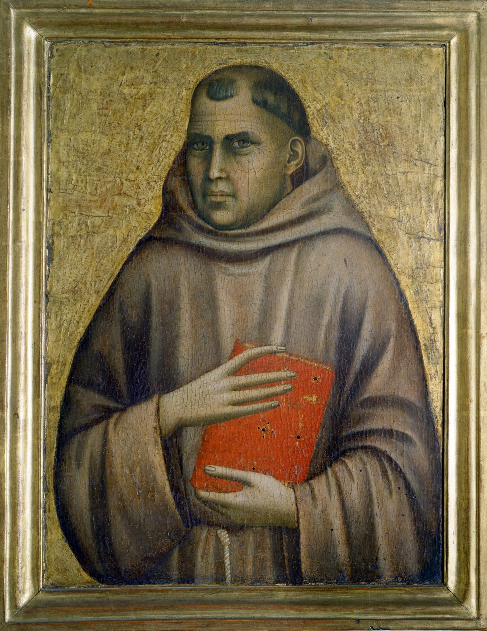 Sankt Antonius af Padova (san antonio di padova), ca. 1295 (tempera på træ) af Giotto (c.1266 1337)