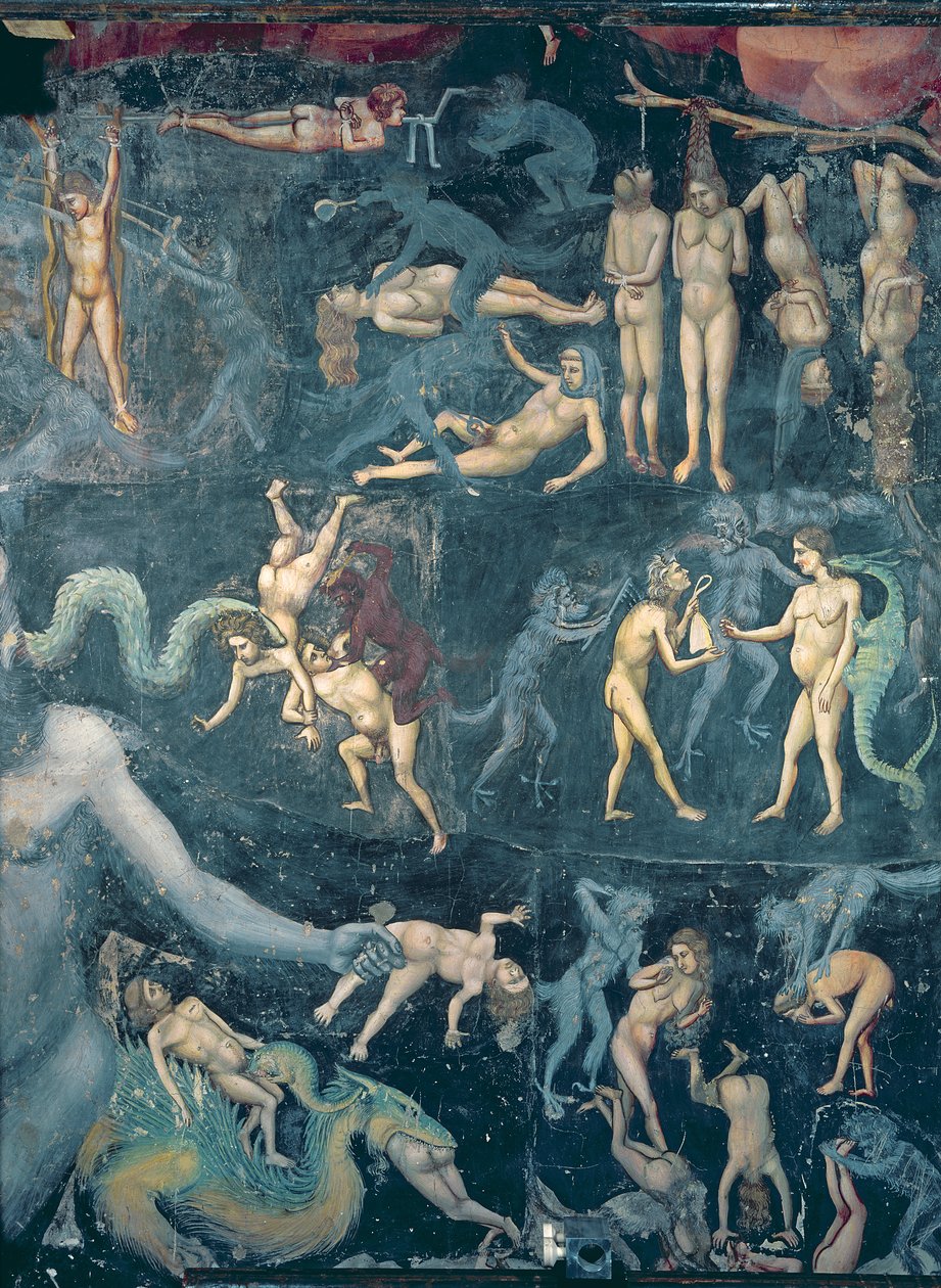 The Last Judgement, ca. 1305 (fresco) (detalje af 65227) af Giotto (c.1266 1337)