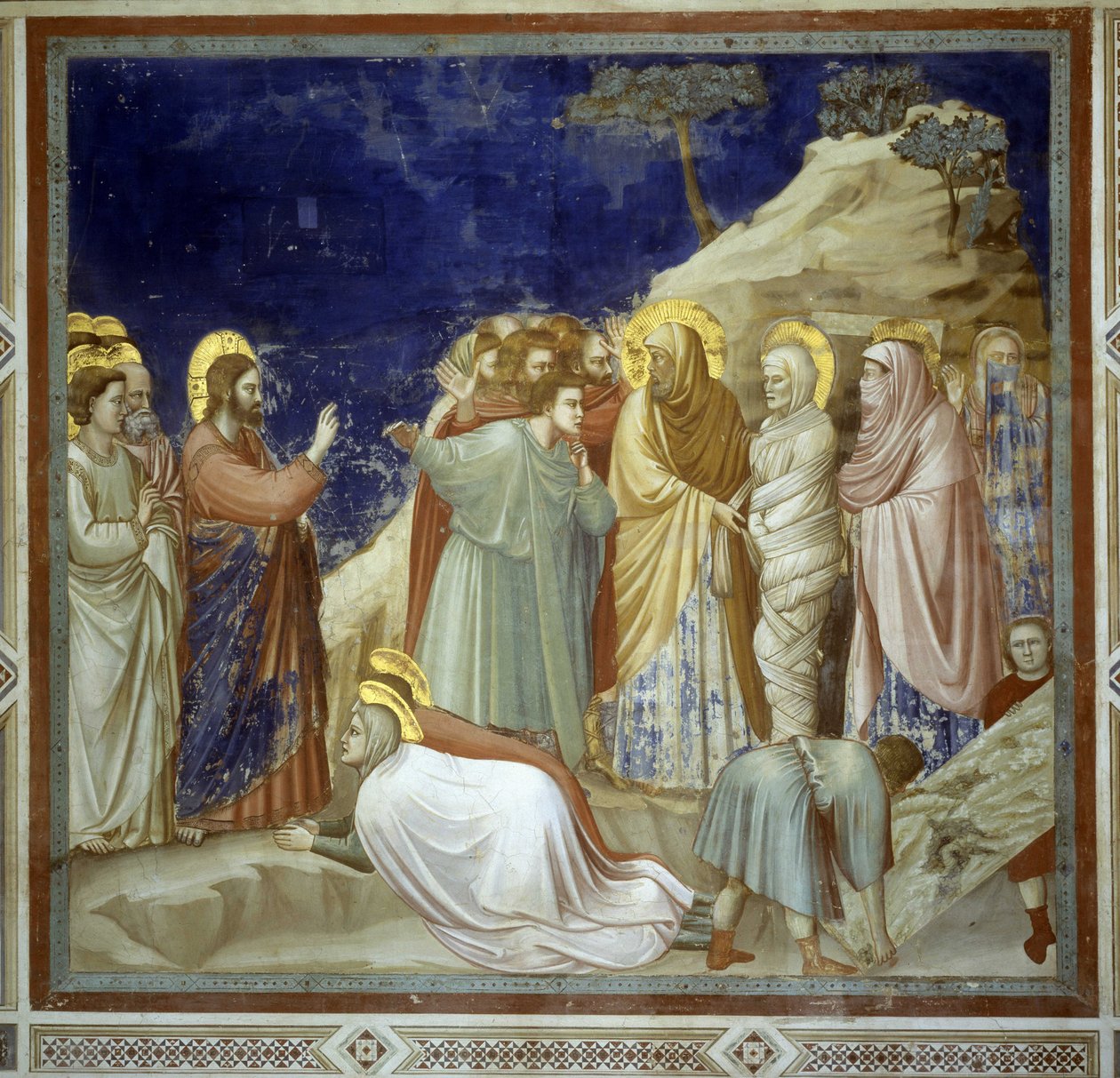 The Raising of Lazarus, ca. 1305 (fresko) af Giotto (c.1266 1337)