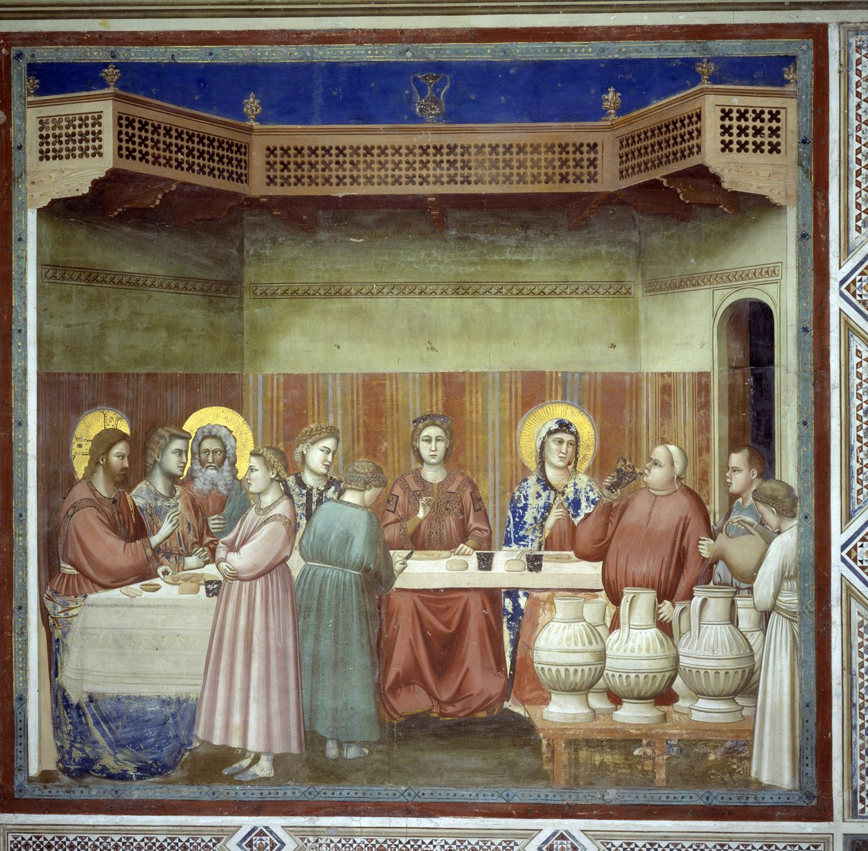 Bryllupet i Cana af Giotto (c.1266 1337)
