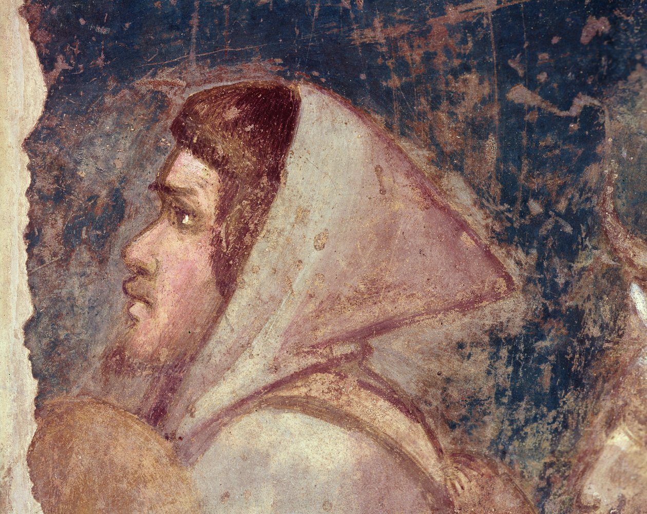 Hovedet af en hyrde af Giotto di Bondone