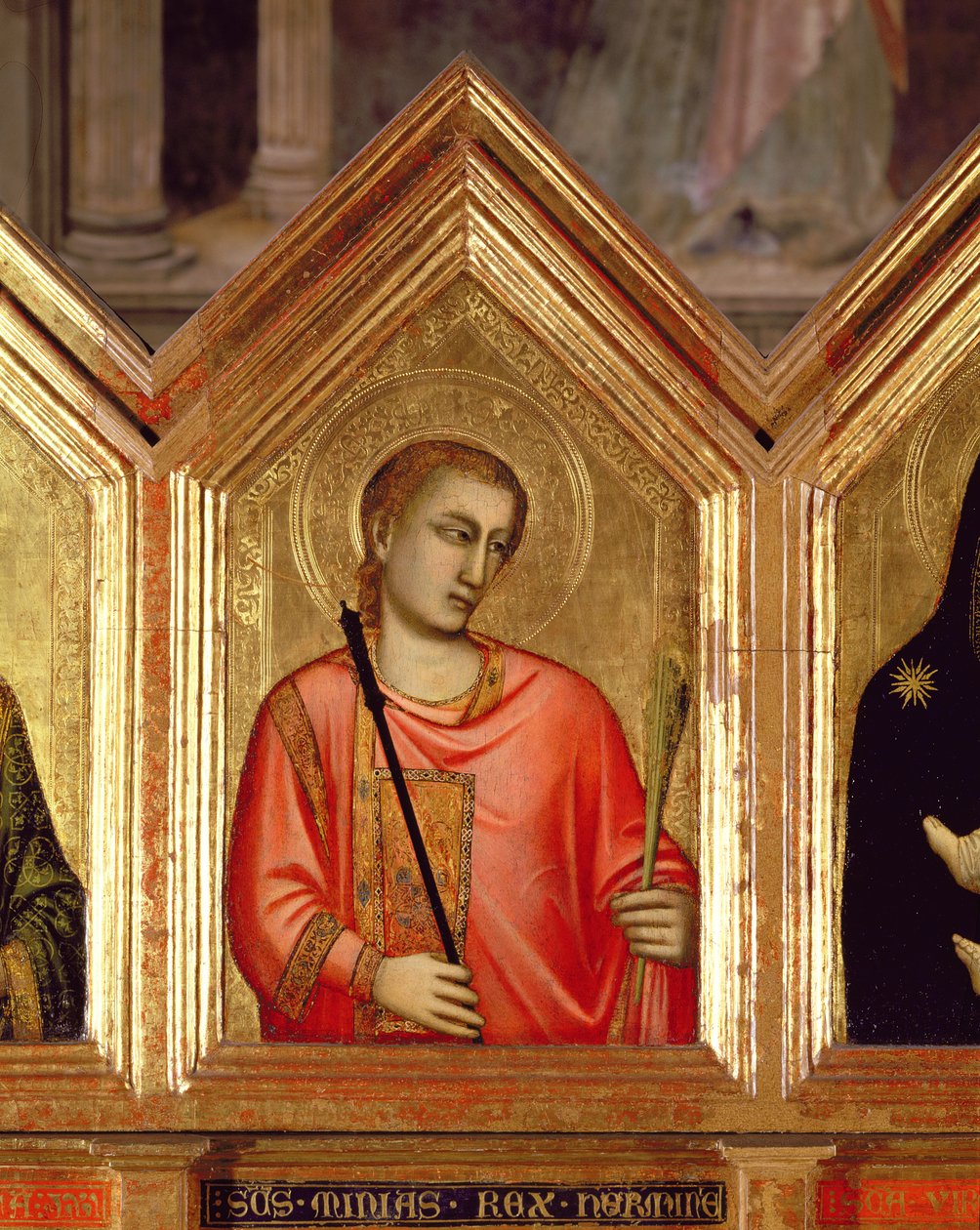 Hellig fra St. Reparata Polyptykon detalje af 66557 panel se også 66558-66568 af Giotto di Bondone