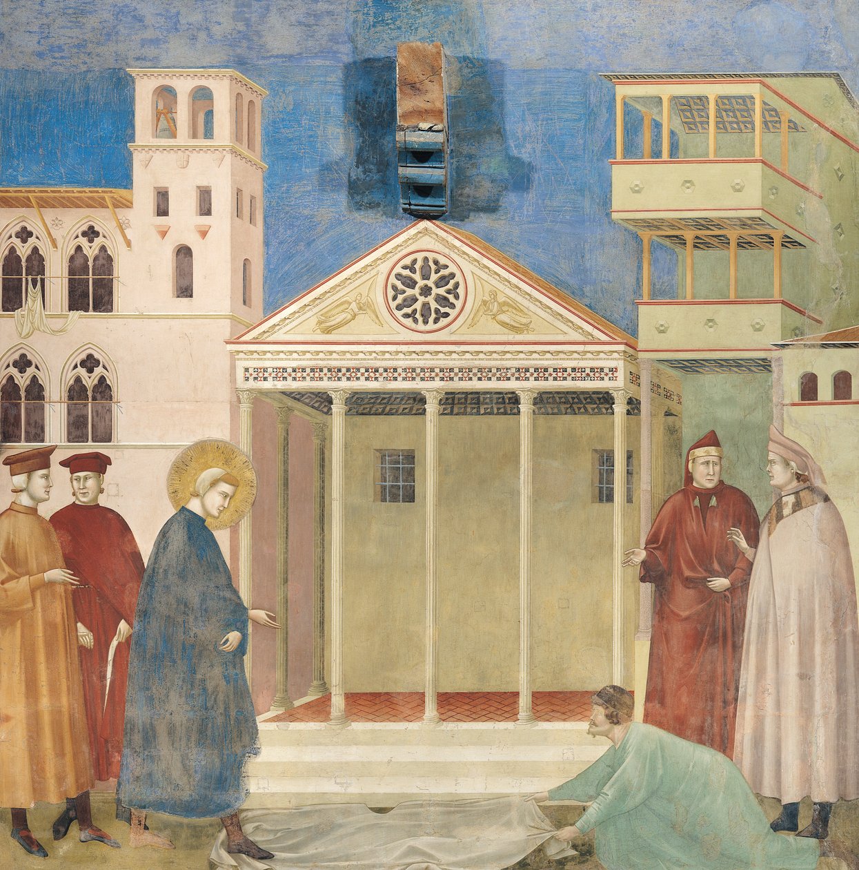 St. Francis hædret af en simpel mand, 1297-99 af Giotto di Bondone