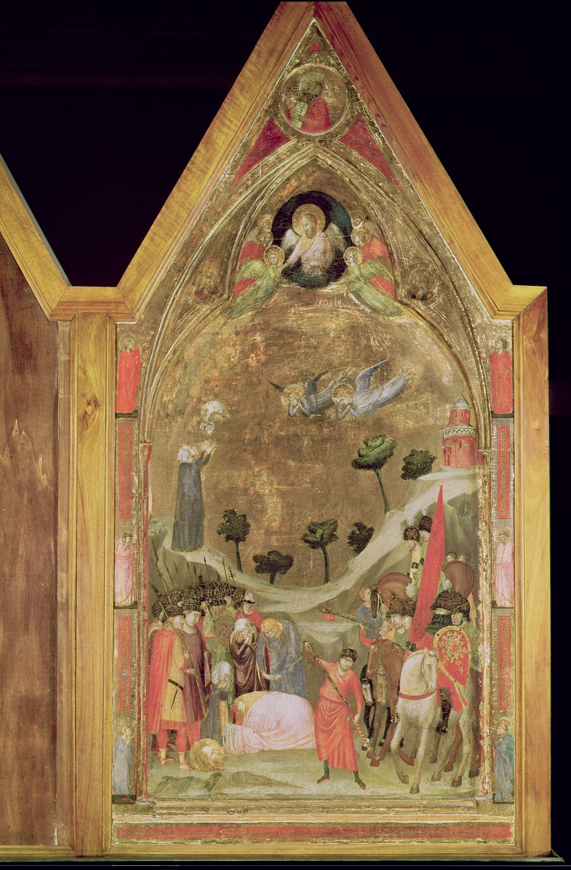 The Martyrdom of St. Paul, højre panel fra Stefaneschi Triptykon, ca. 1320 (tempera på panel) af Giotto di Bondone