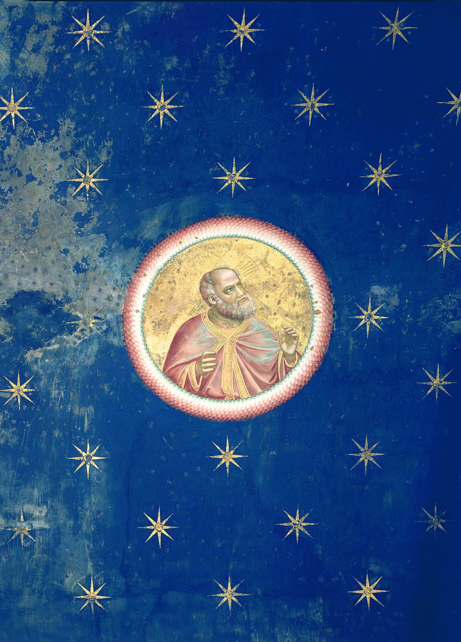 En profet, fra loftshvælvingen, ca. 1305 af Giotto di Bondone