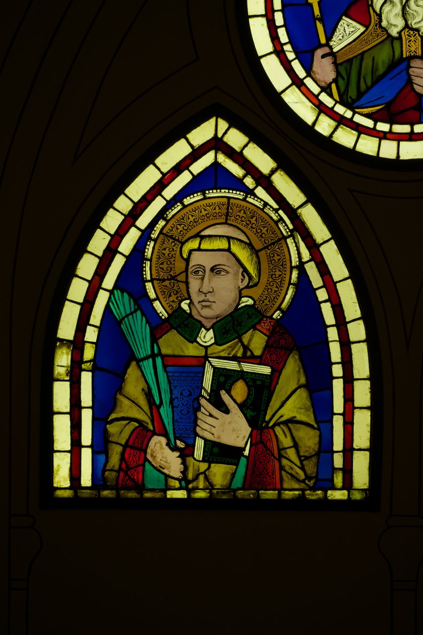 Diakon (farvet glas) af Giotto di Bondone