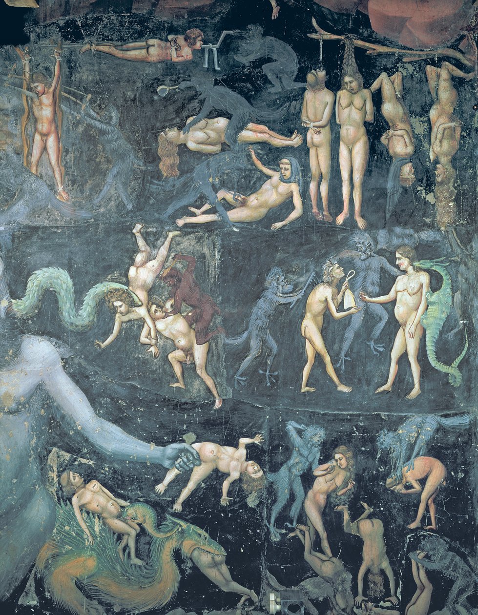 The Last Judgement, ca. 1305 (detalje af 65227) af Giotto di Bondone
