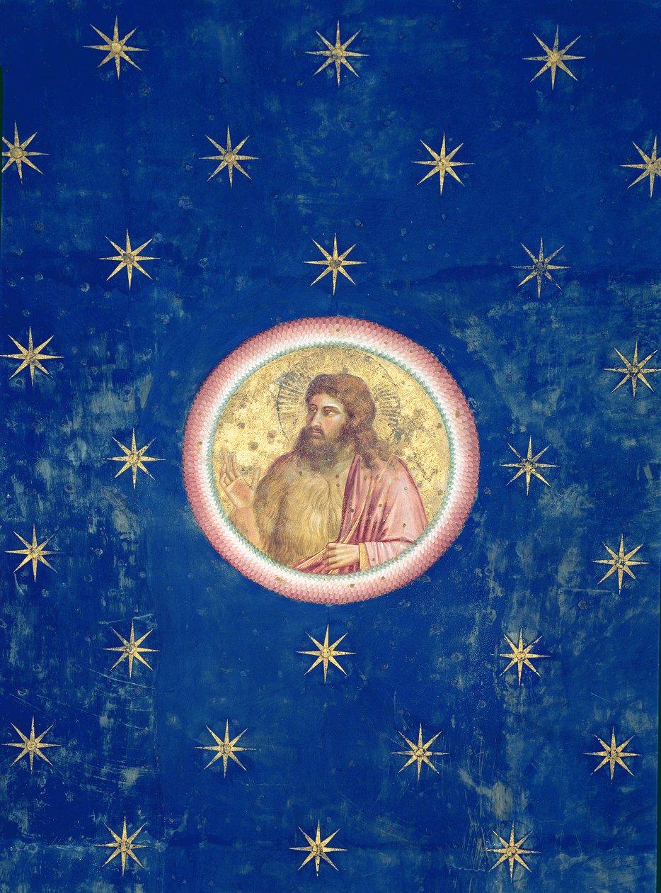 Profeten Johannes Døberen, fra loftshvælvingen, ca. 1305 af Giotto di Bondone