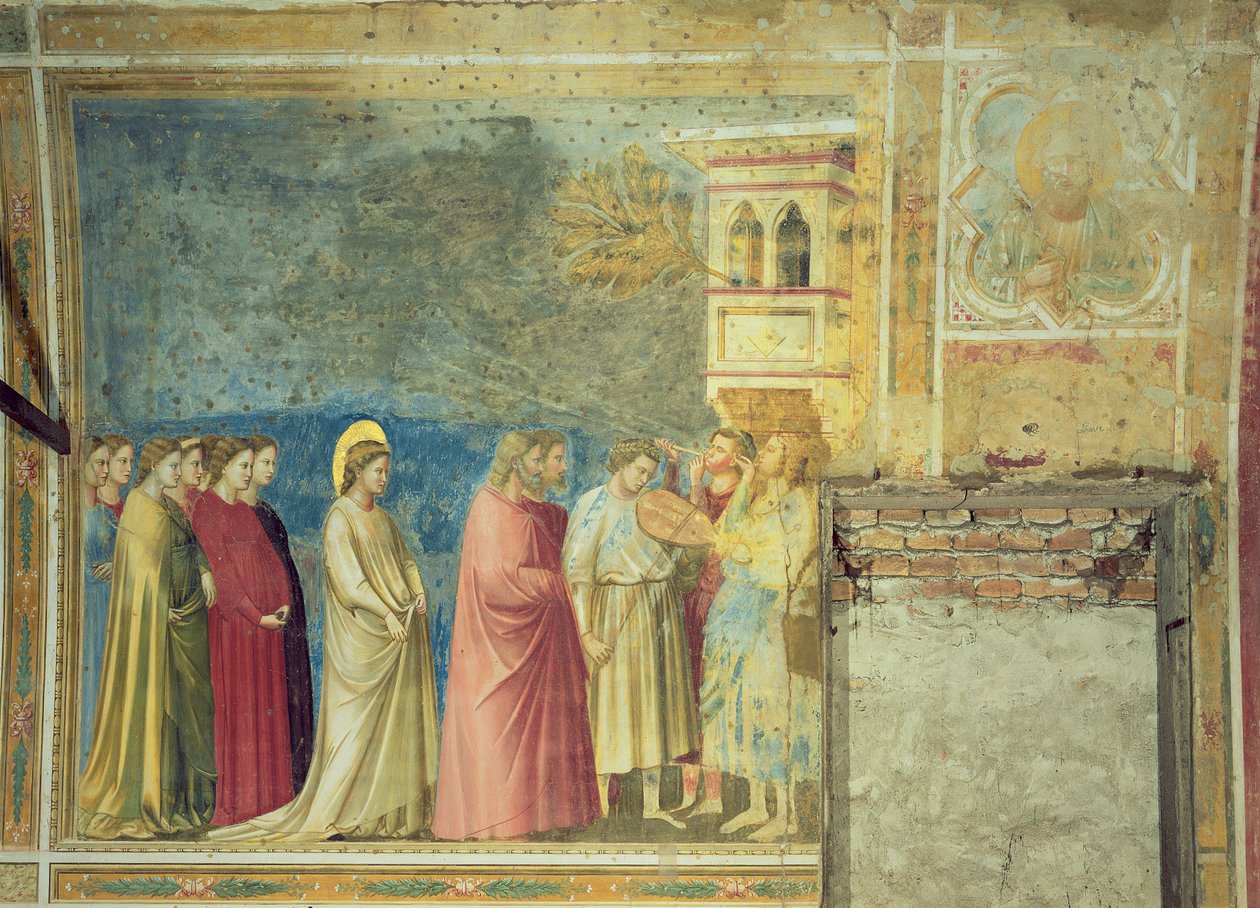 The Virgins Wedding Procession, ca. 1305 (efter restaurering) af Giotto di Bondone