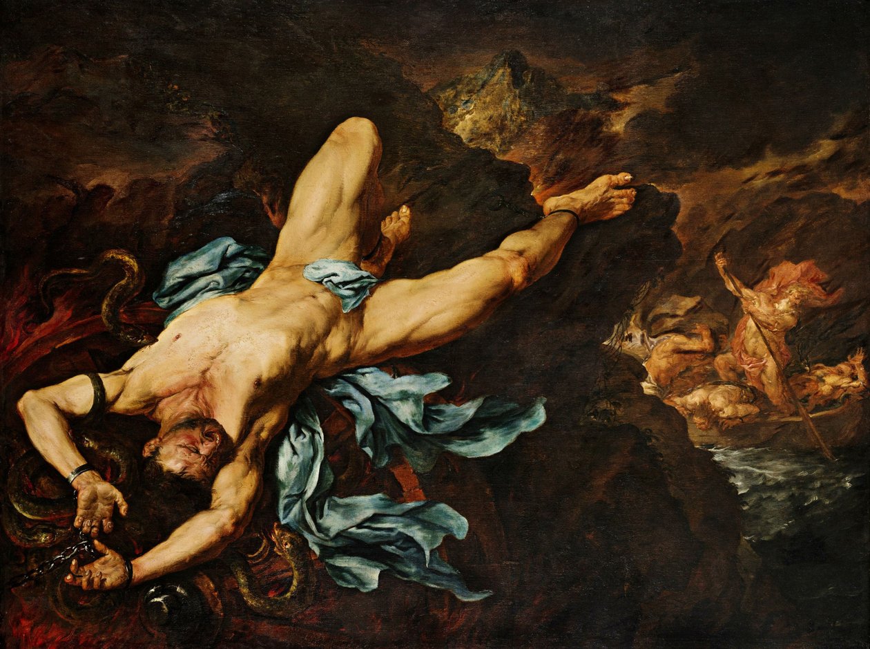 Ixions tortur af Giovan Battista Langetti