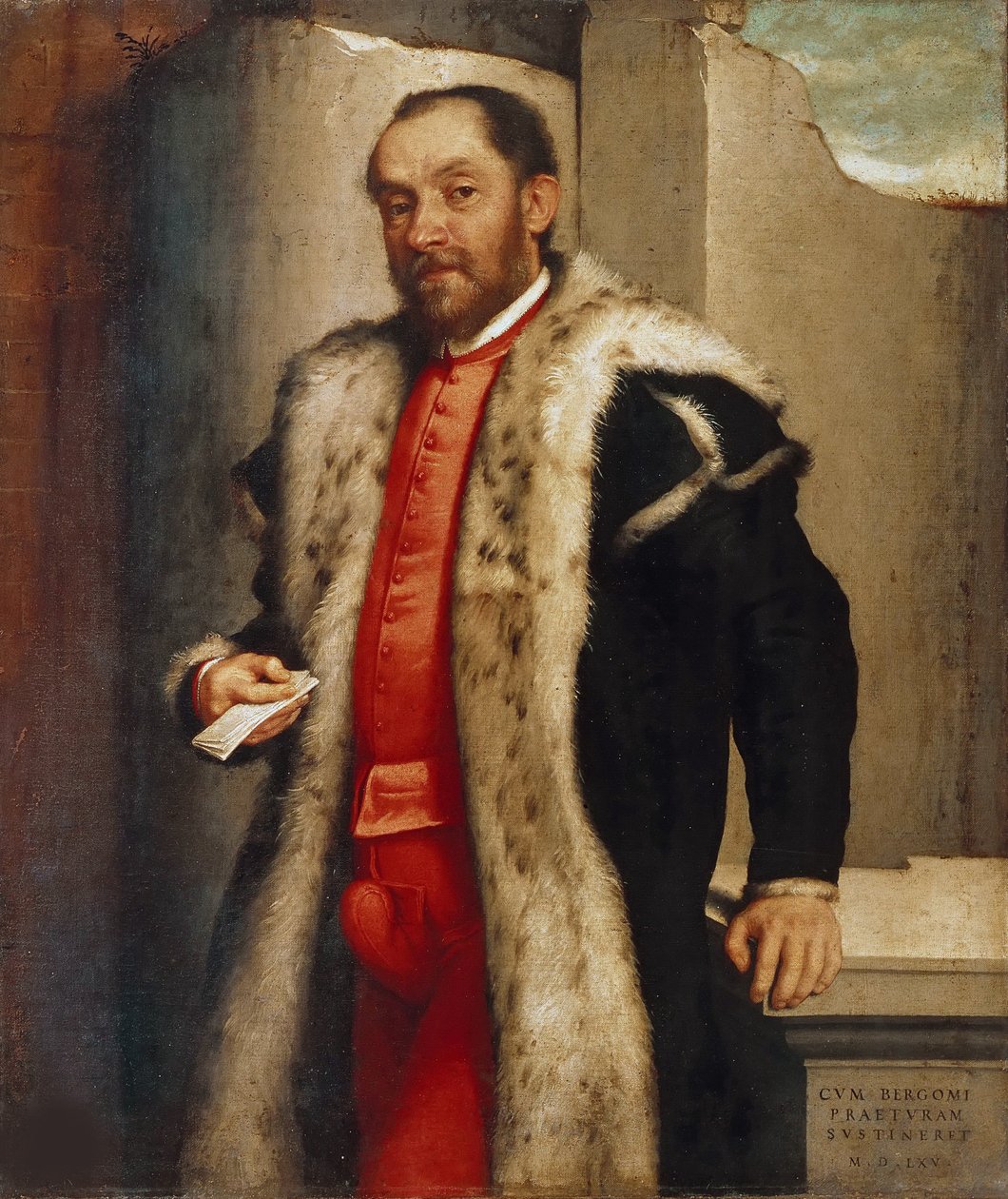 Portræt af Antonio Navagero, 1565. af Giovan Battista Moroni