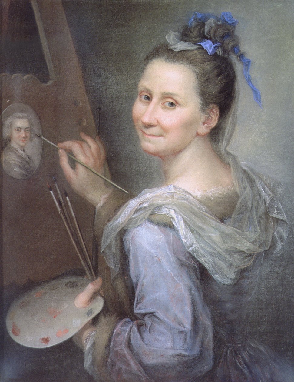 Selvportræt, ca. 1720 (pastel på papir) af Giovanna Fratellini