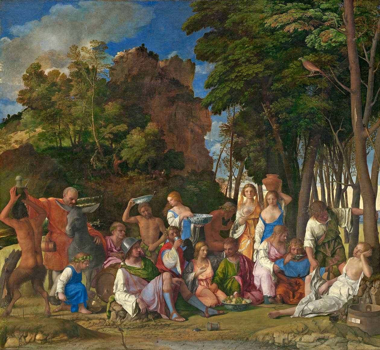 Gudernes fest, 1514-29 af Tiziano Vecelli