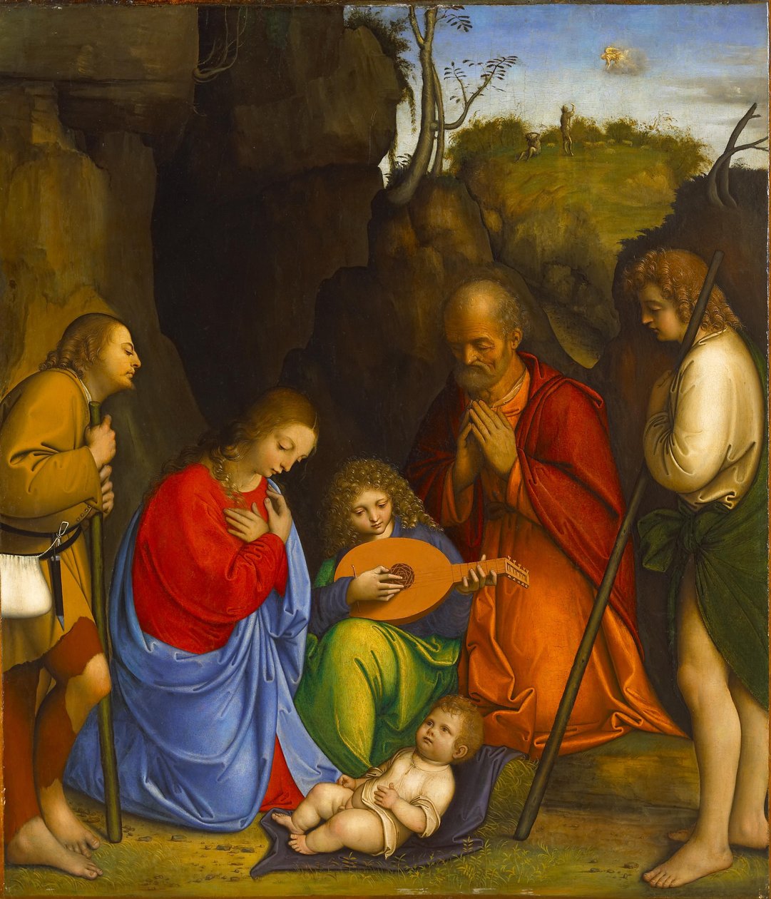 Tilbedelsen af hyrderne af Giovanni Agostino da Lodi