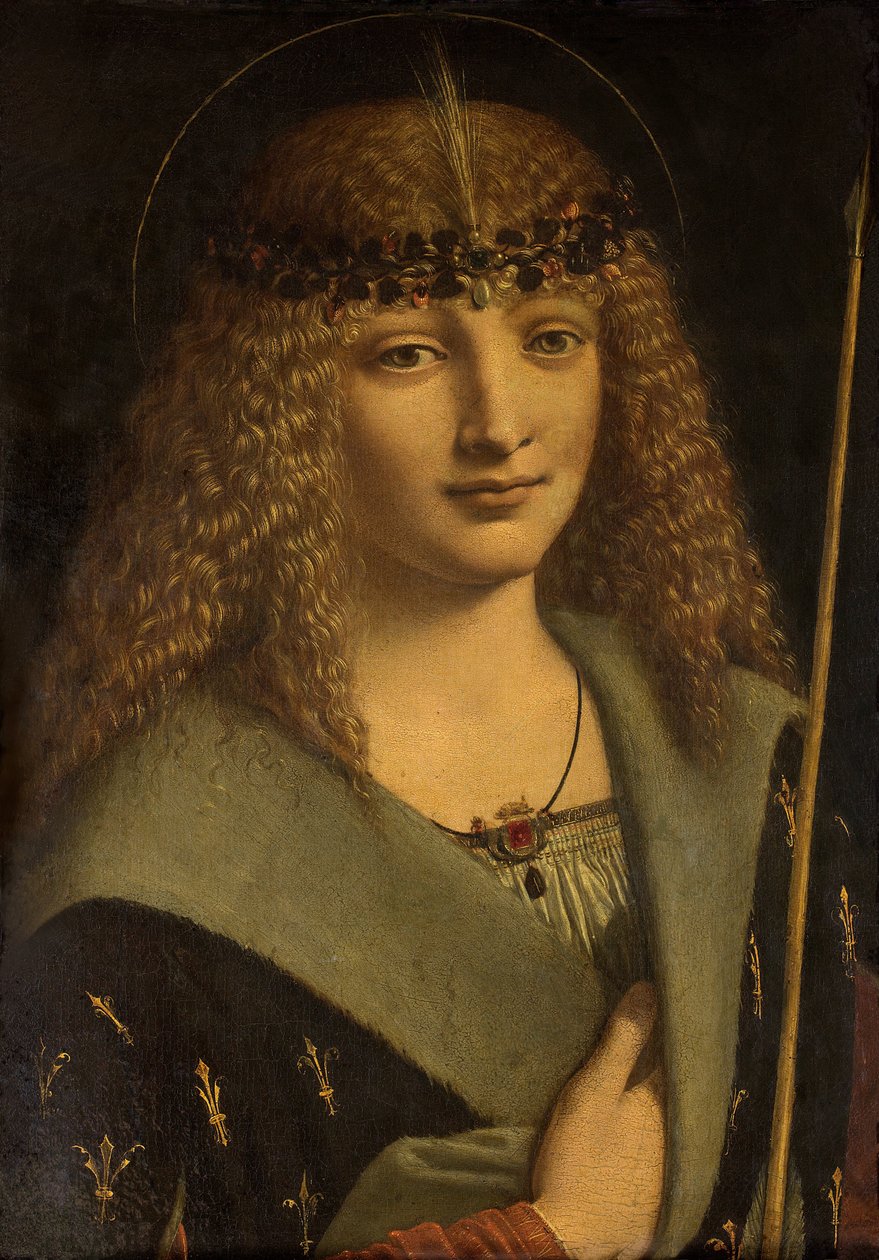 Portræt af en dreng som helgen Sebastian af Giovanni Antonio Boltraffio