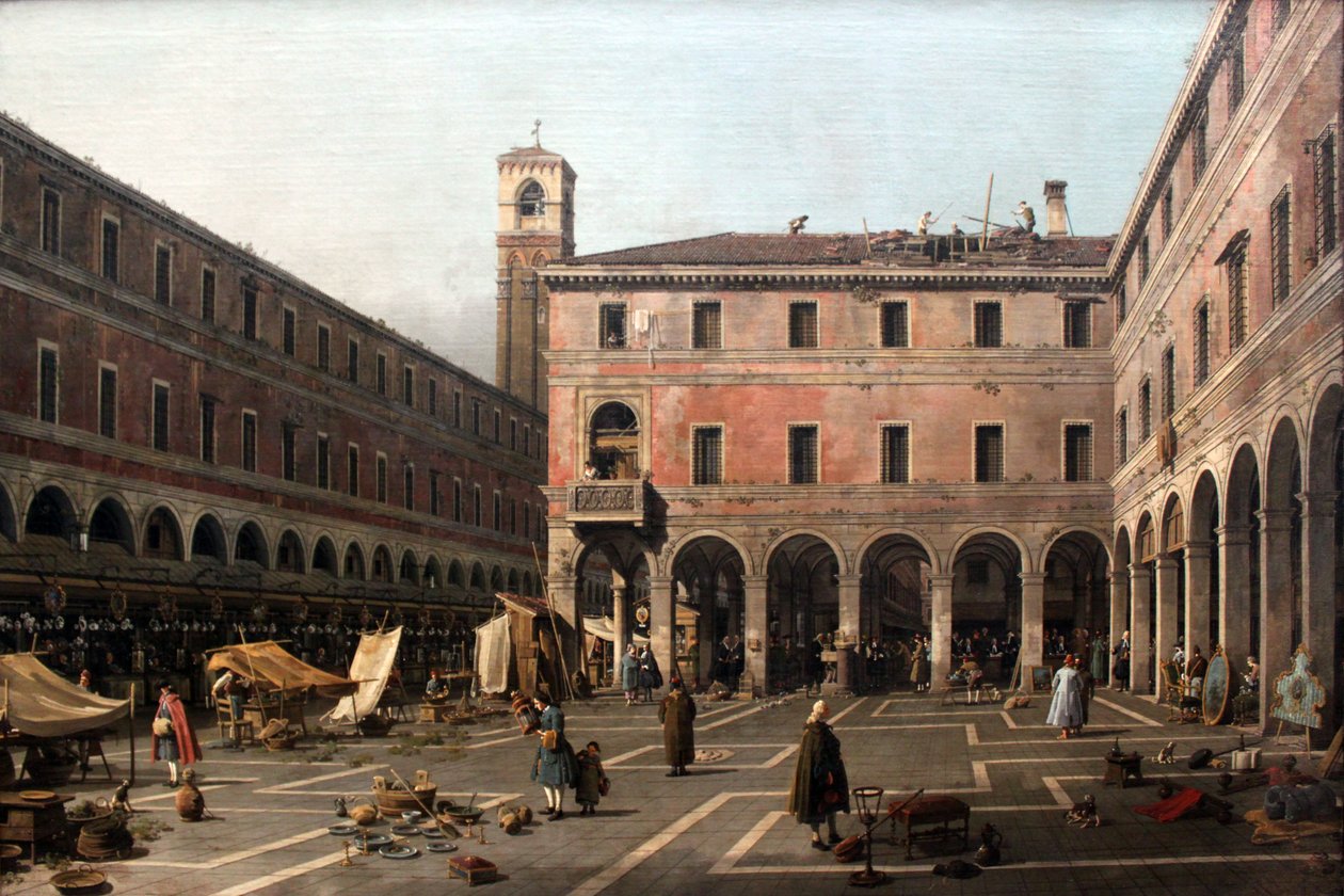 Canaletto Campo di Rialto af Giovanni Antonio Canal
