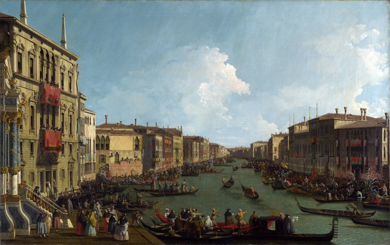 En Regatta på Canal Grande, ca. 1735 af Giovanni Antonio Canal