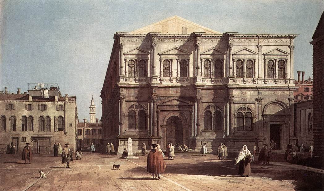 Campo San Rocco af Giovanni Antonio Canal