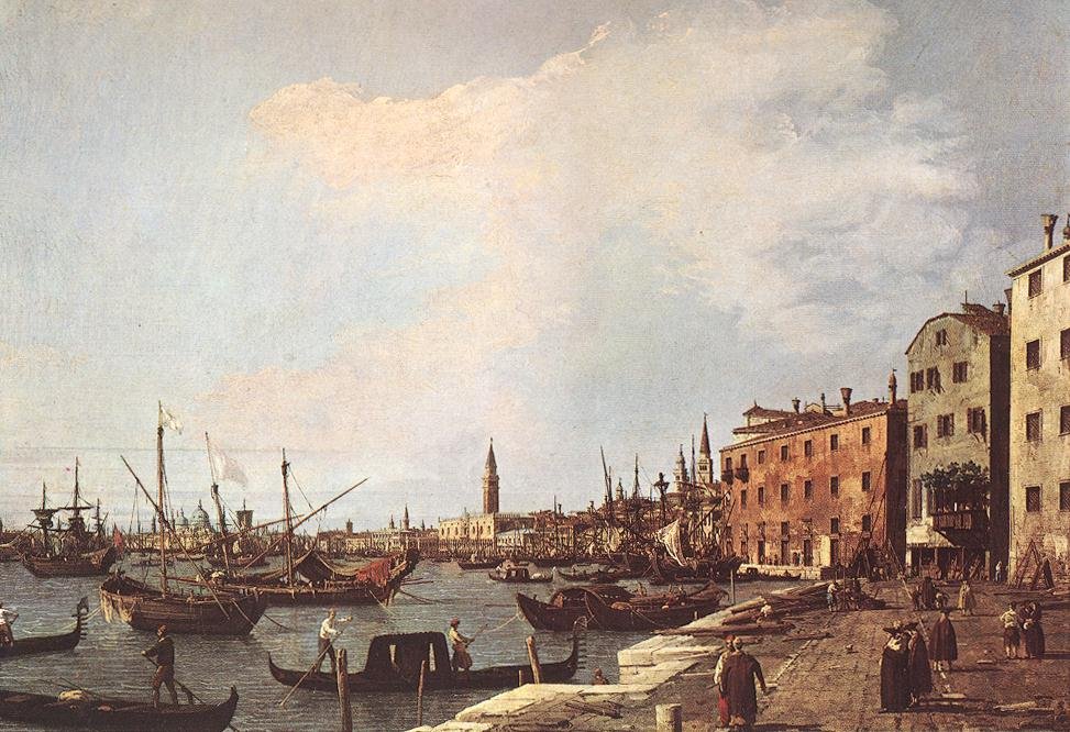Riva degli Schiavoni af Giovanni Antonio Canal