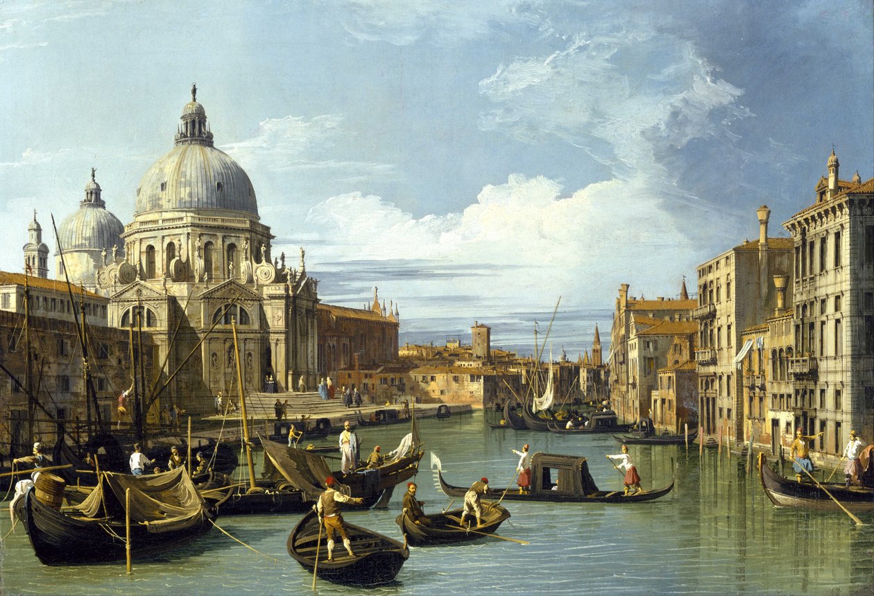 Indgangen til Canal Grande, Venedig af Giovanni Antonio Canal
