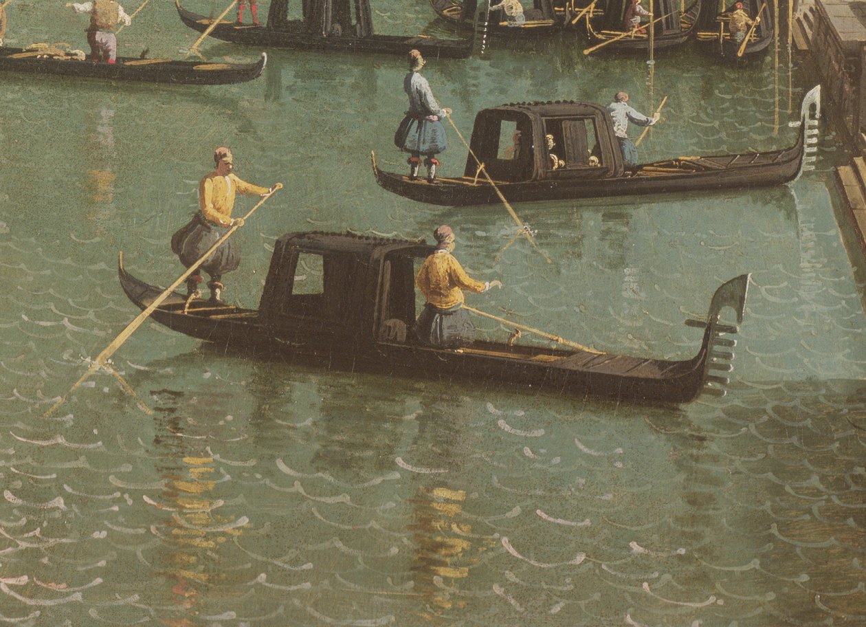 Indgangen til Canal Grande og kirken Santa Maria della Salute, Venedig (detalje fra 156534) af Giovanni Antonio Canal