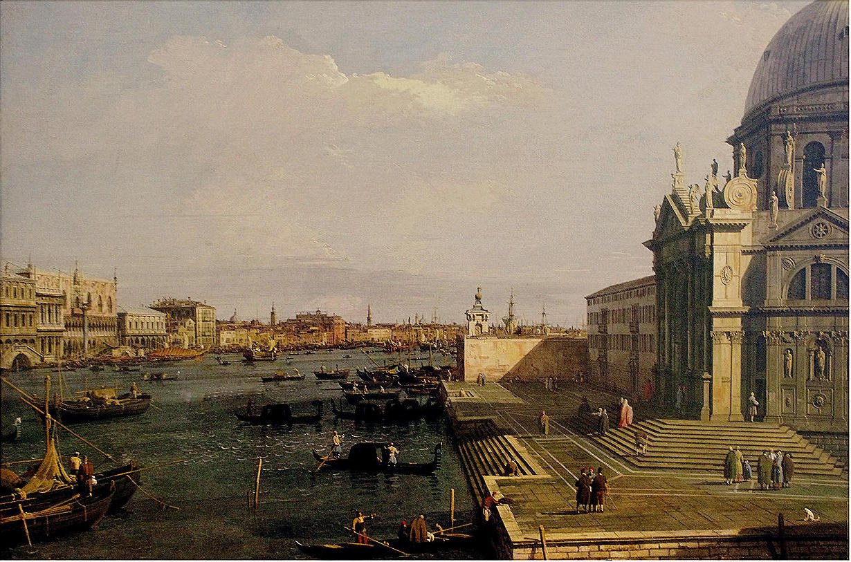 Grand Canal ved Salute Church af Giovanni Antonio Canal