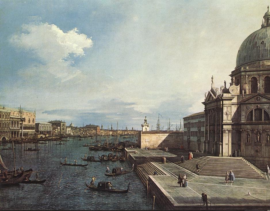 Grand Canal ved Salute Church af Giovanni Antonio Canal