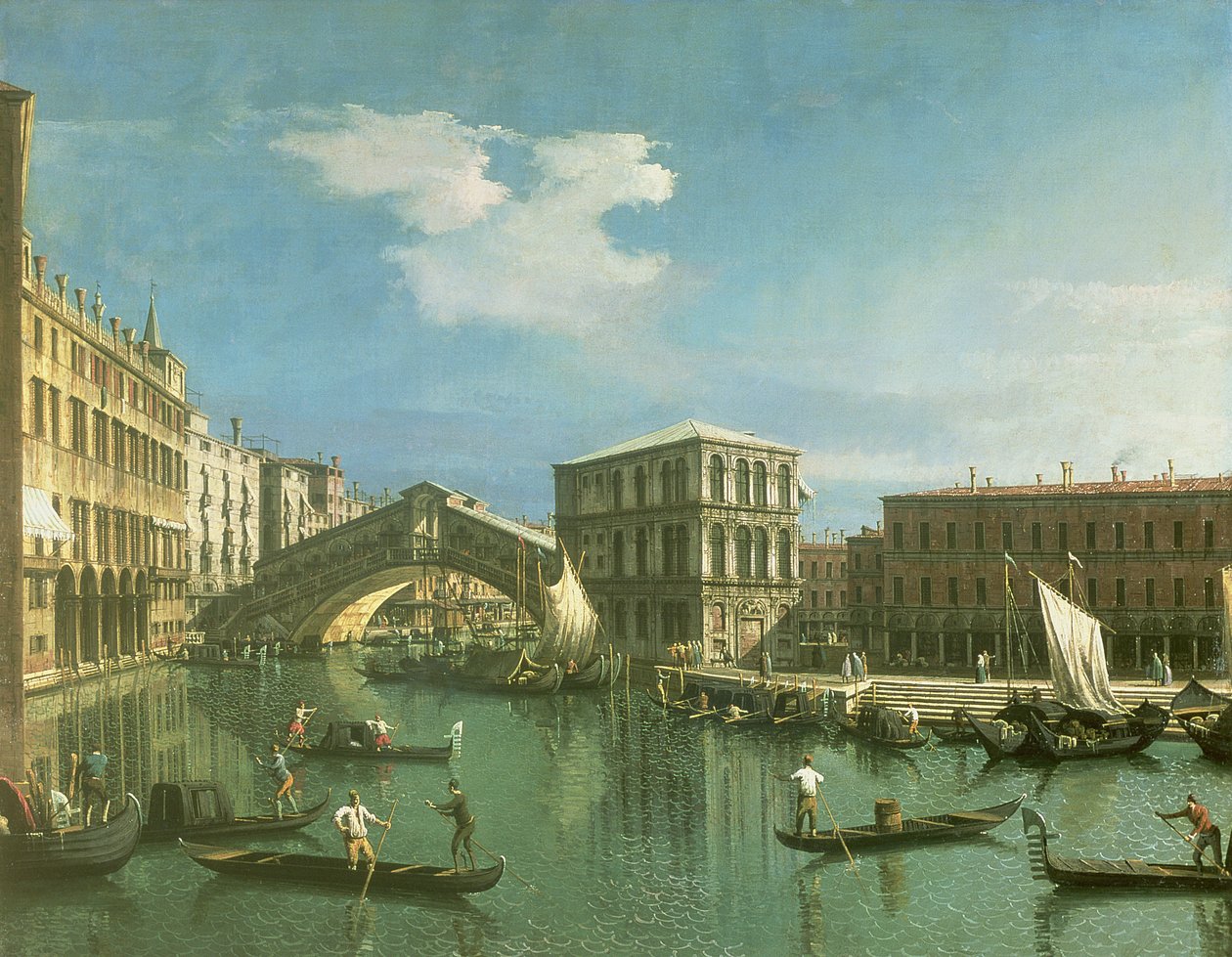 Rialtobroen, Venedig af Giovanni Antonio Canal