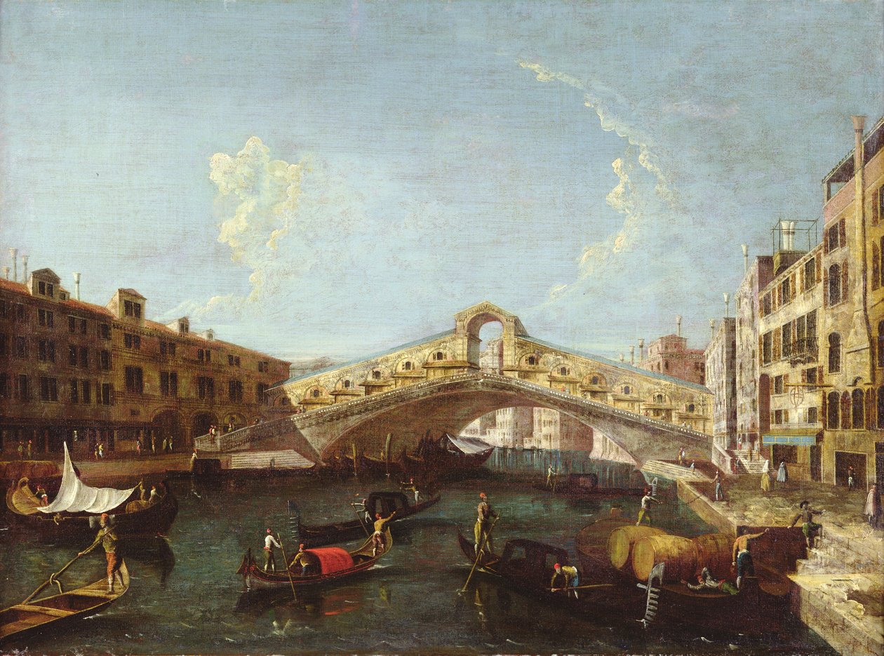 Rialto i Venedig af Giovanni Antonio Canal