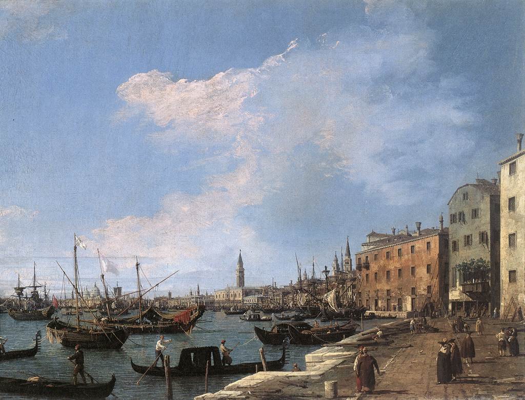 Riva degli Schiavoni af Giovanni Antonio Canal