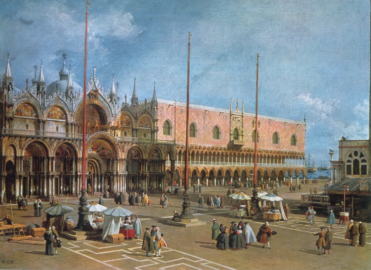 Venedig - Markuspladsen af Giovanni Antonio Canal