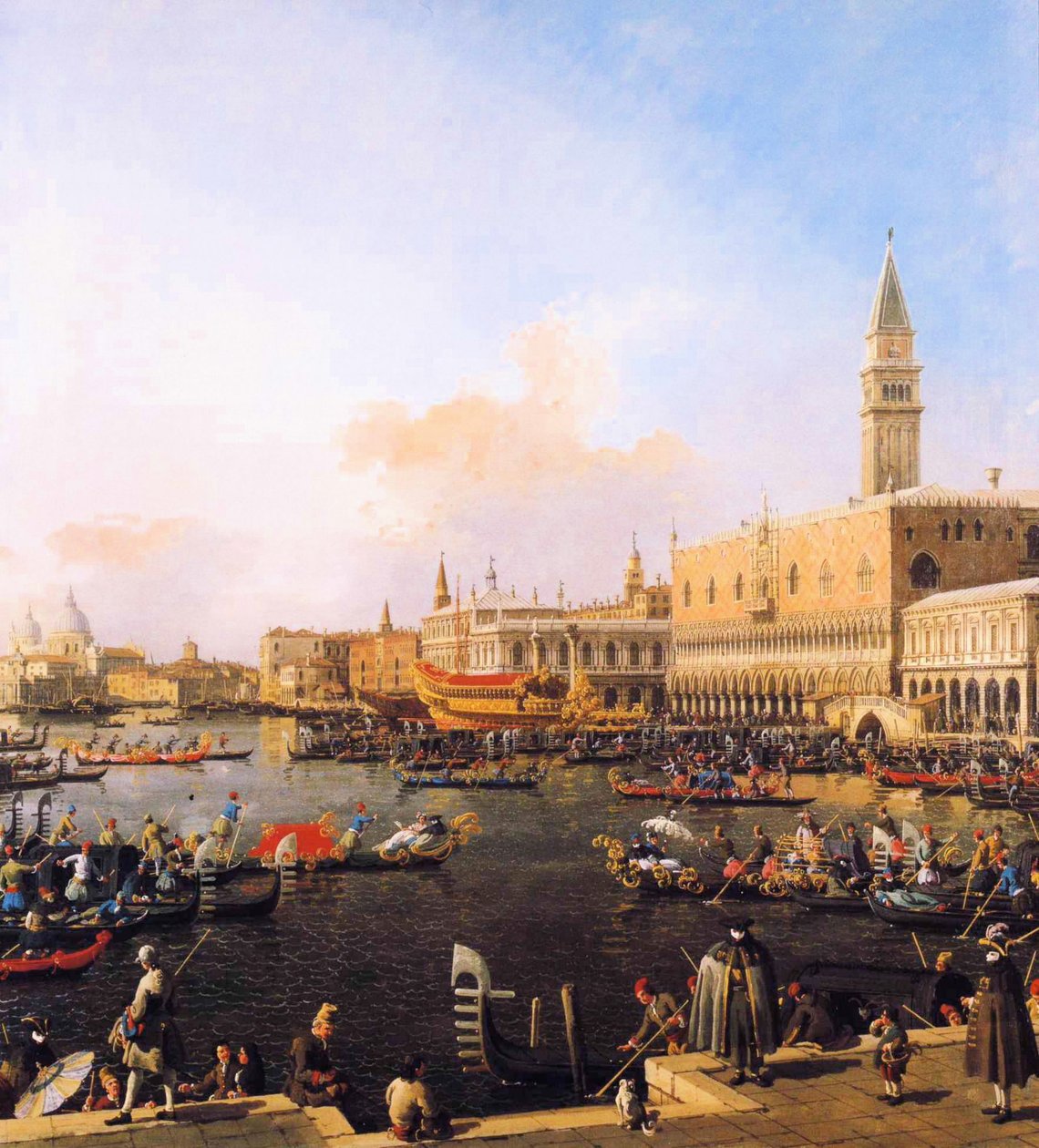 Venedig, San Marco Basin på Kristi Himmelfartsdag af Giovanni Antonio Canal