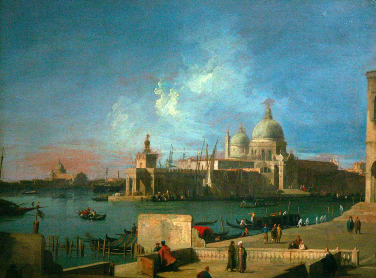 Udsigt over Santa Maria della Salute af Giovanni Antonio Canal