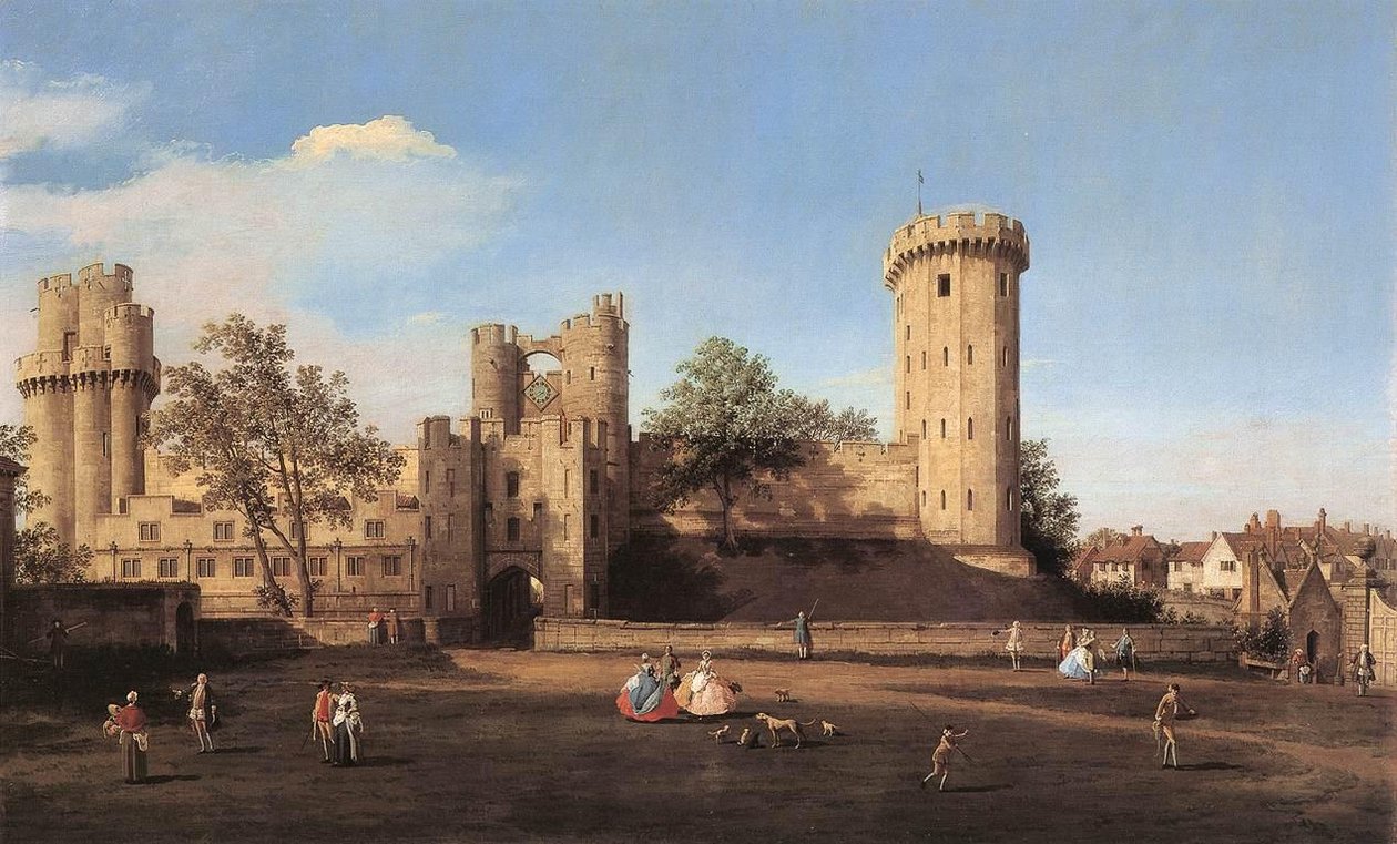 Warwick Castle af Giovanni Antonio Canal