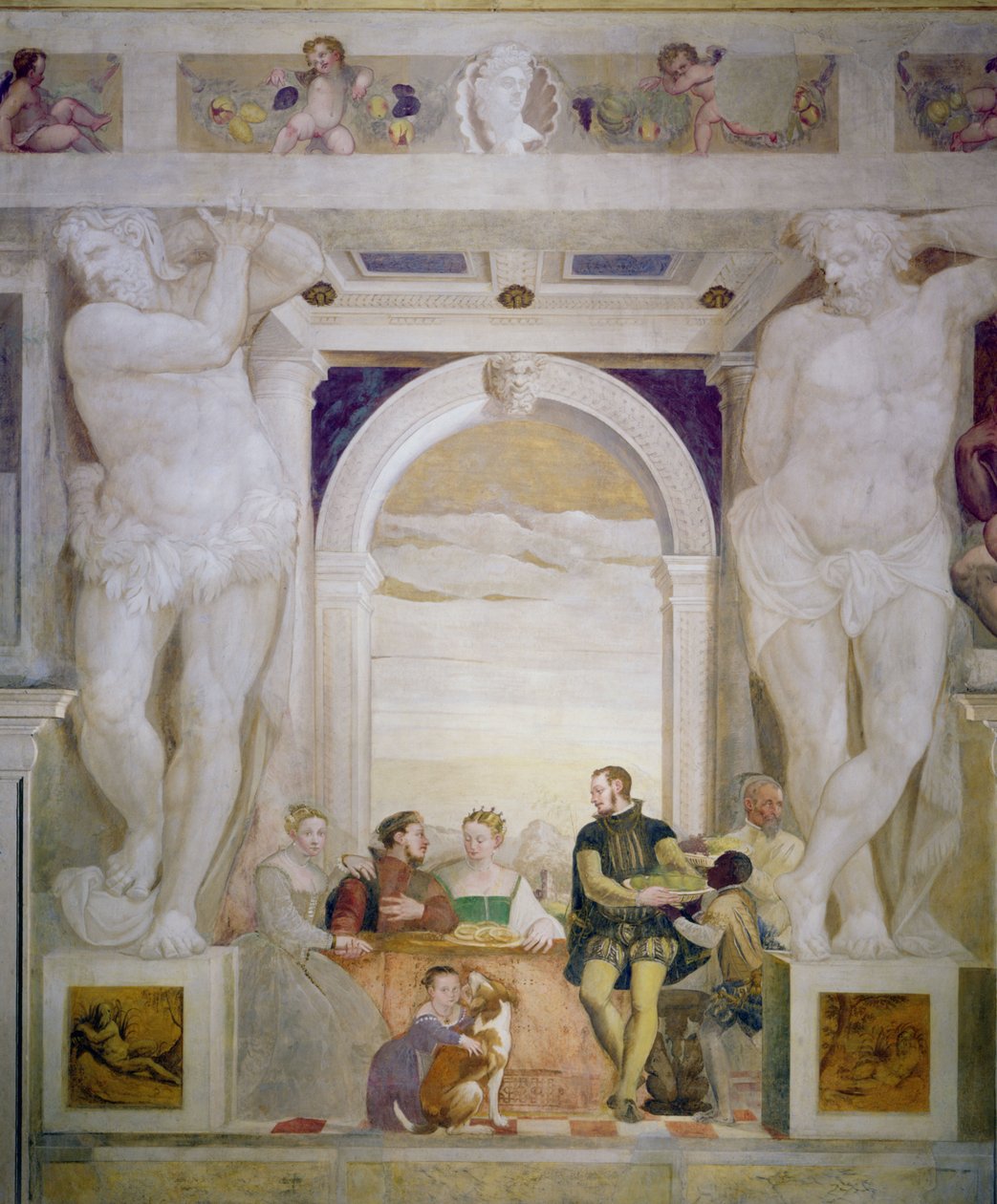 Morgenmad i villaen af Giovanni Antonio Fasolo