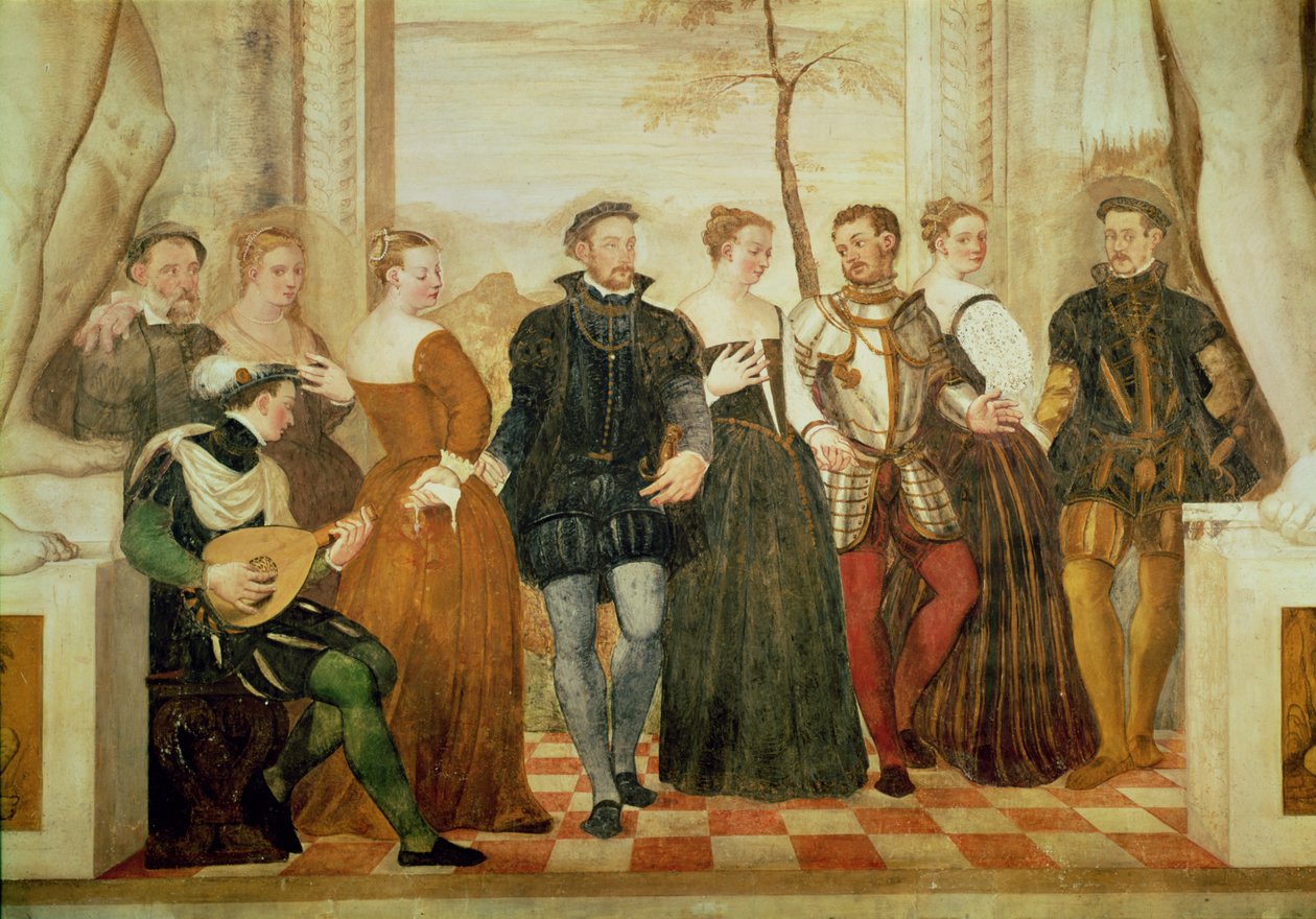 Invitation til dans, 1570 af Giovanni Antonio Fasolo