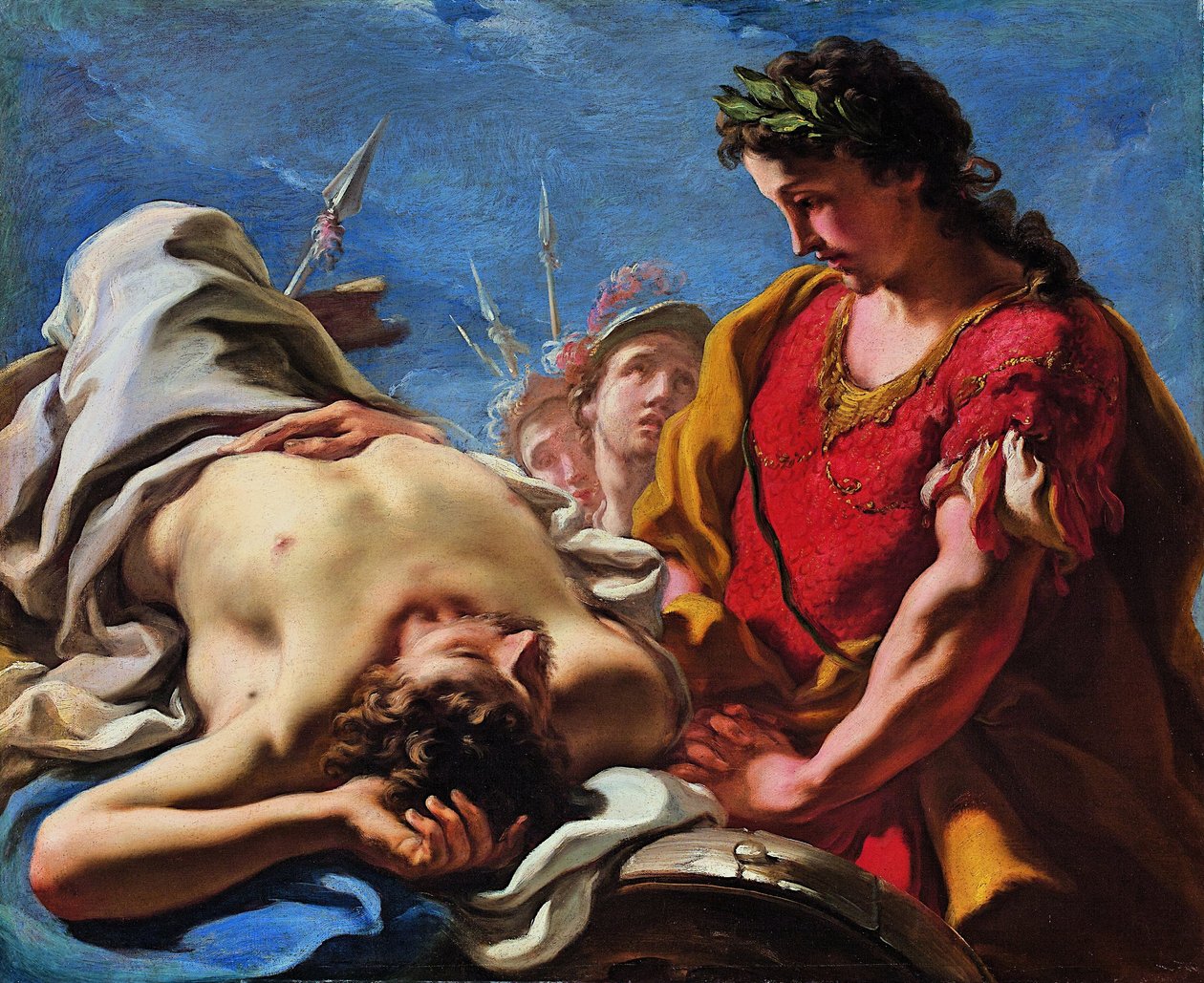 Alexander ved Corpus of the Dead Darius af Giovanni Antonio Pellegrini