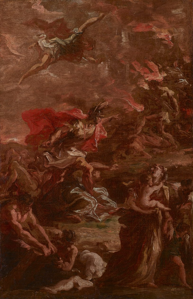 Allegori om krig af Giovanni Antonio Pellegrini