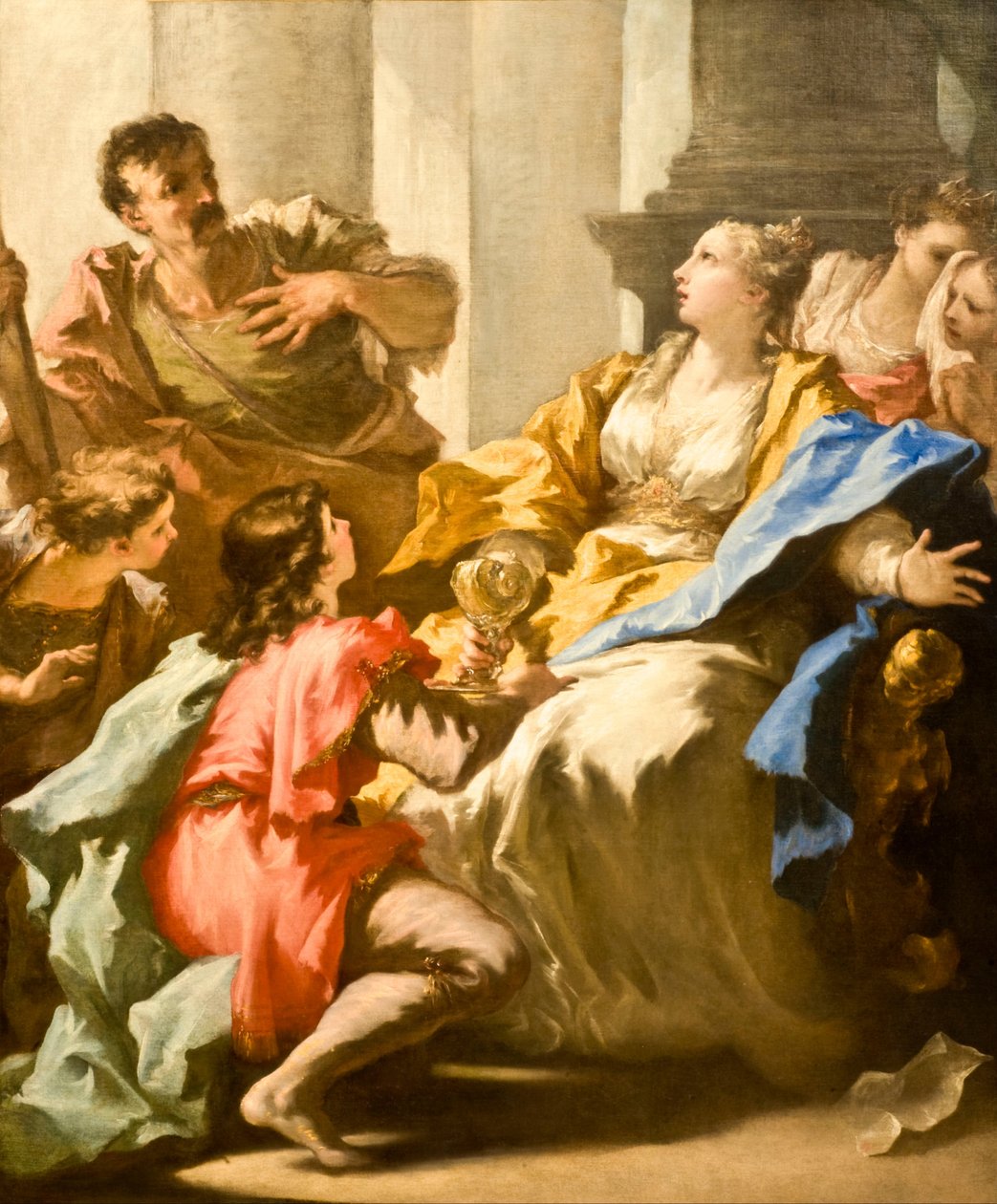 Sophonisba modtager giften af Giovanni Antonio Pellegrini