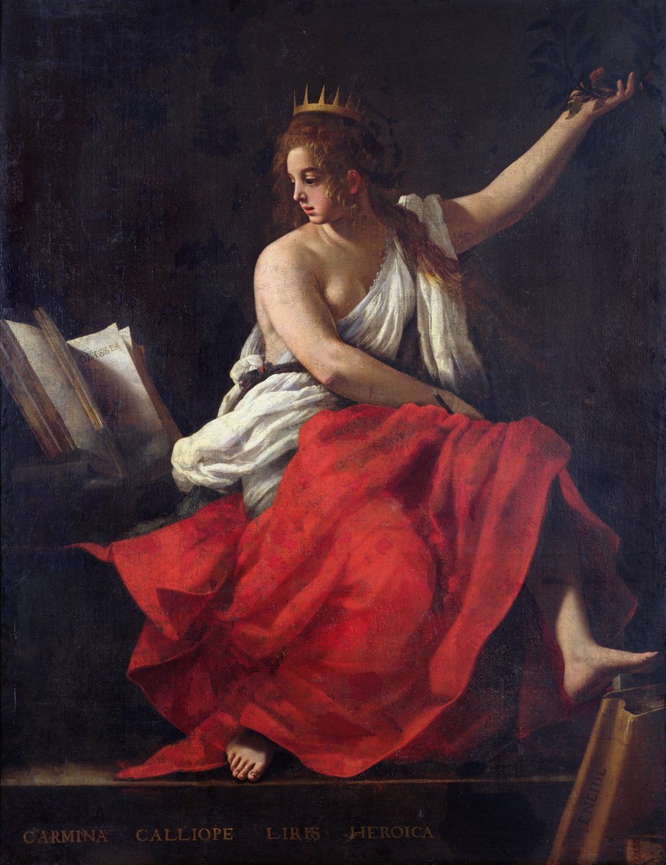 Calliope, muse for episk poesi af Giovanni Baglione