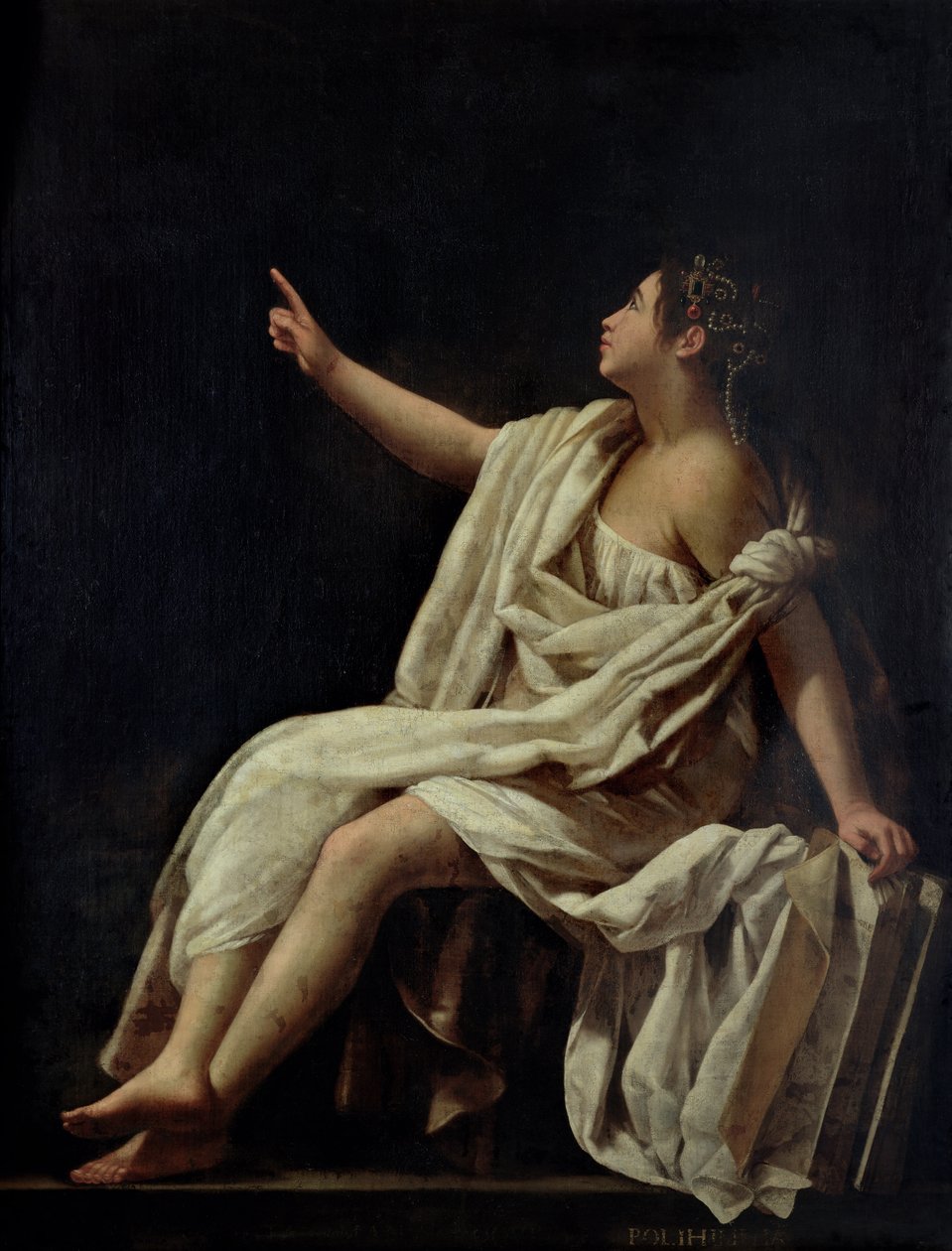 Polyhymnia, musen for lyrisk poesi, 1620 af Giovanni Baglione