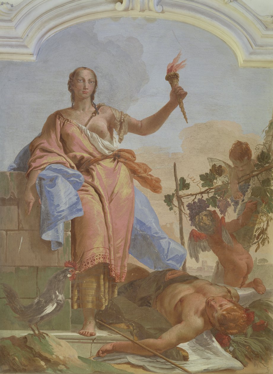 Industri triumferer over dovenskab af Giovanni Battista Tiepolo