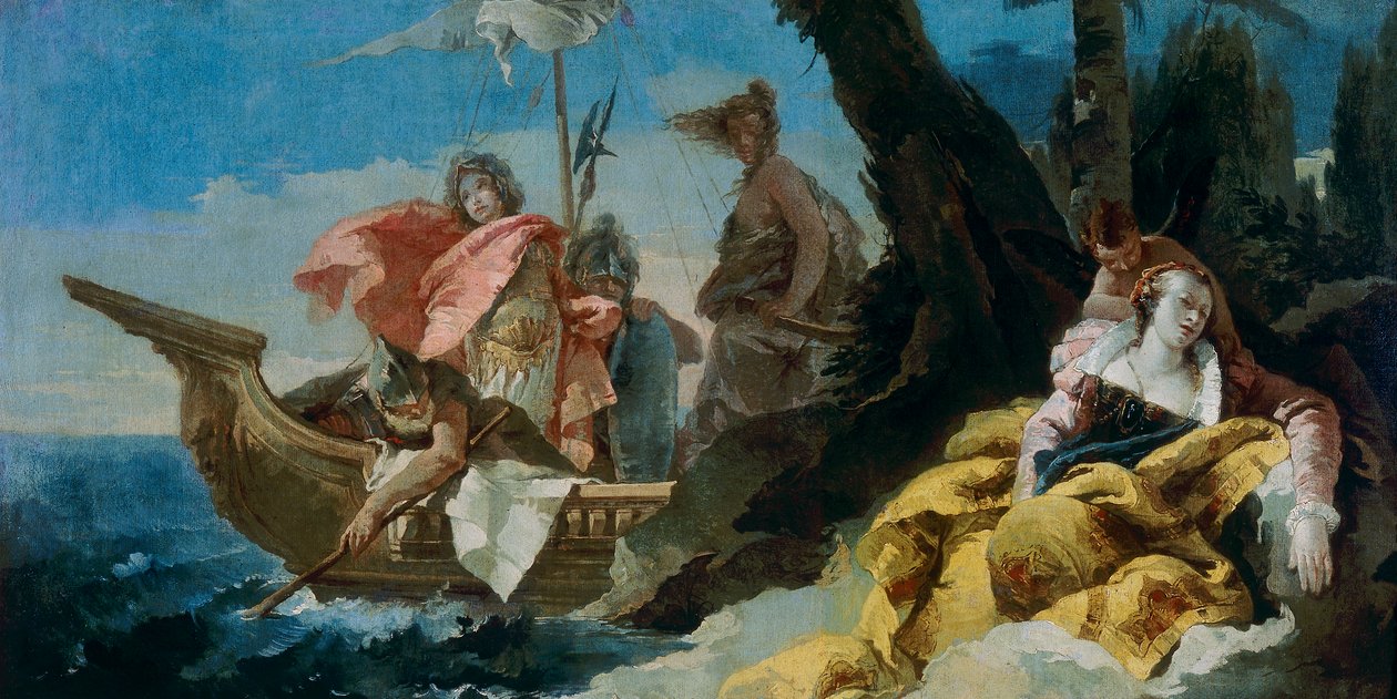 Rinaldo forlader Armida af Giovanni Battista Tiepolo