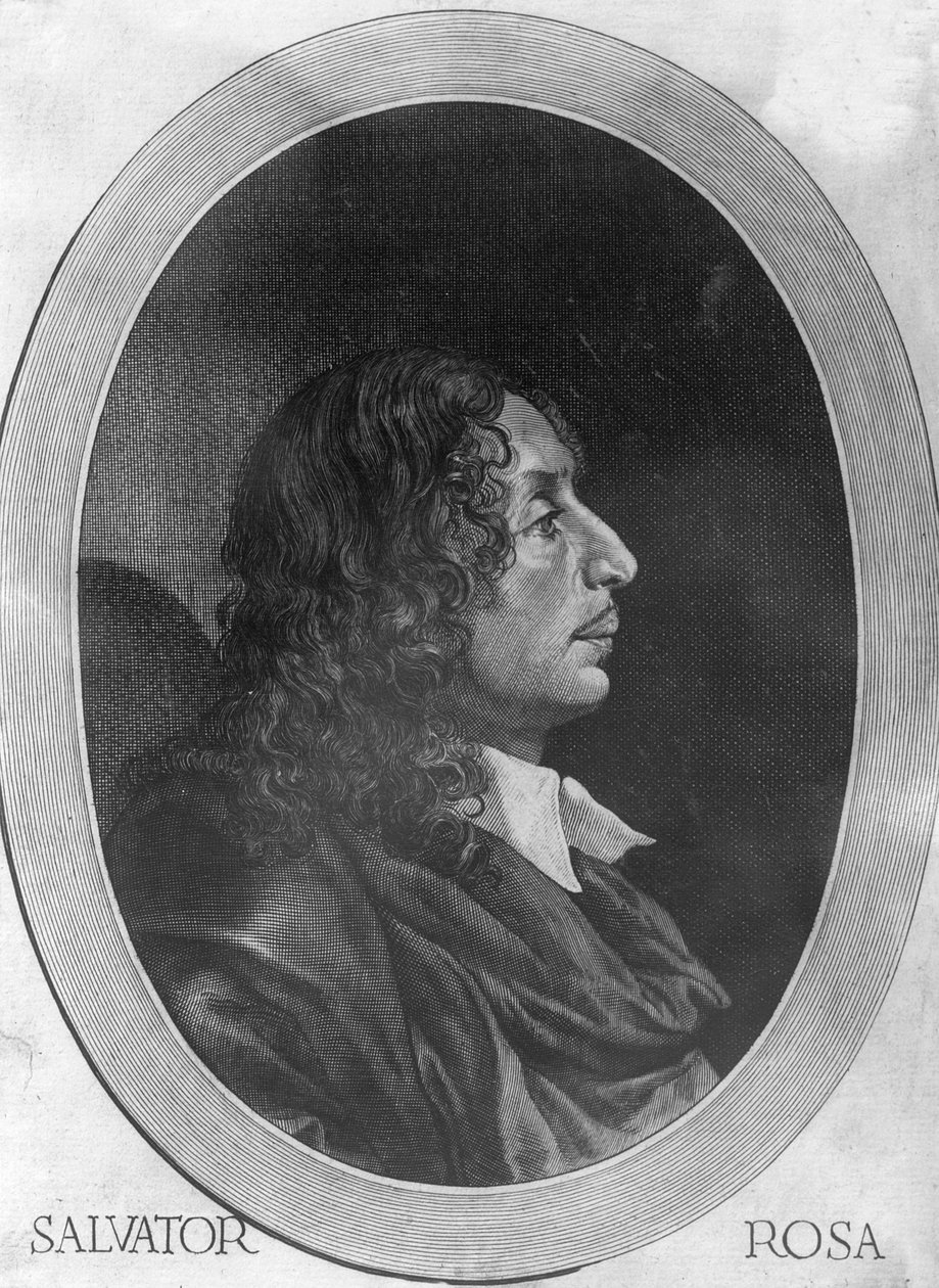 Salvator Rosa af Giovanni Battista Bonacina