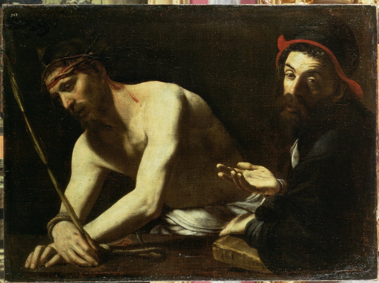 Kristus foran Kajafas, ca.1615 af Giovanni Battista Caracciolo