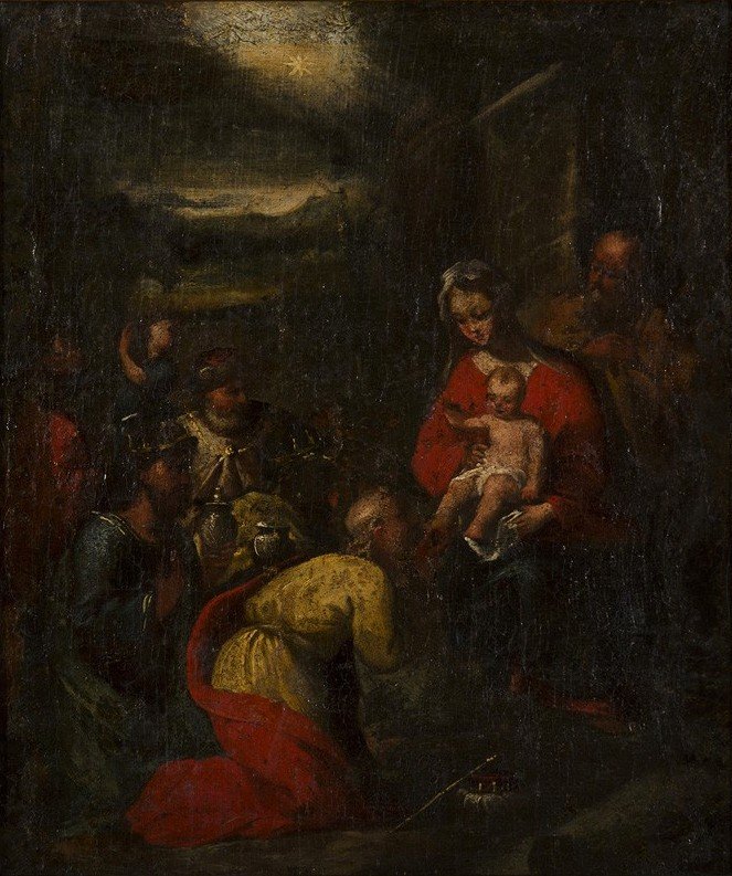Tilbedelse af magi af Giovanni Battista Carlone
