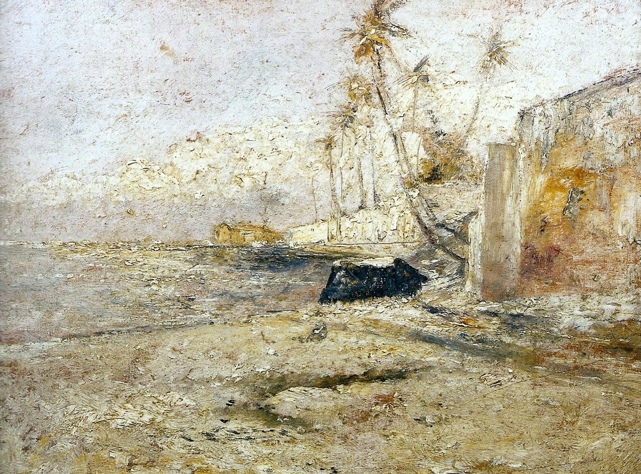 En strækning af Sao Roque -stranden ved Paqueta af Giovanni Battista Castagneto