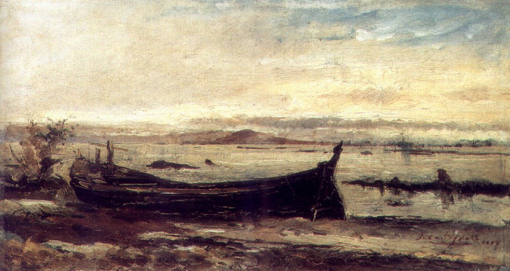 Havnen i Maria Angu set fra Penha, i Rio de Janeiro af Giovanni Battista Castagneto