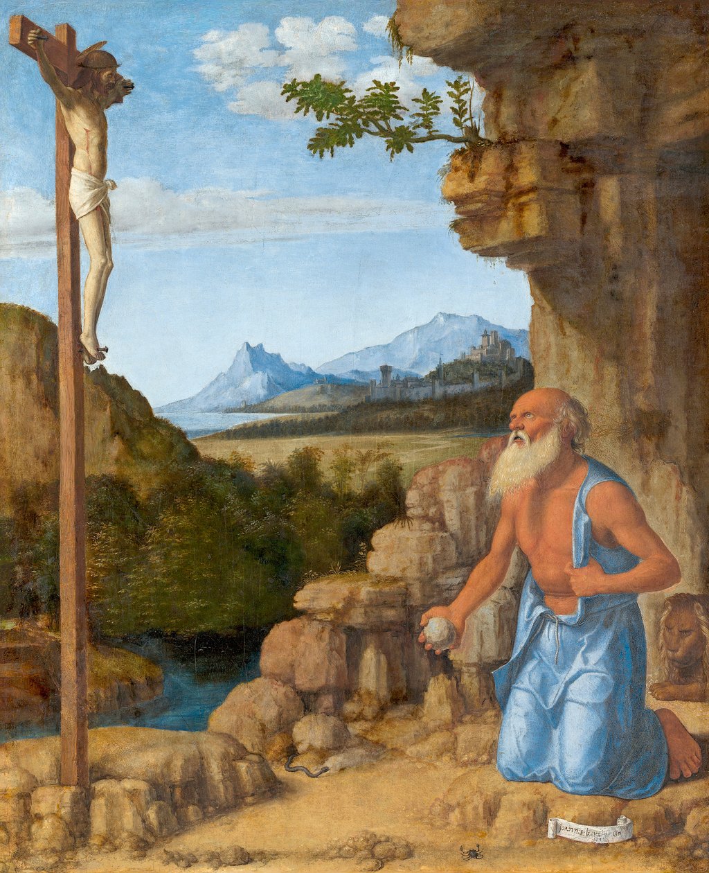Sankt Hieronymus i ørkenen, ca. 1500-05 af Giovanni Battista Cima da Conegliano