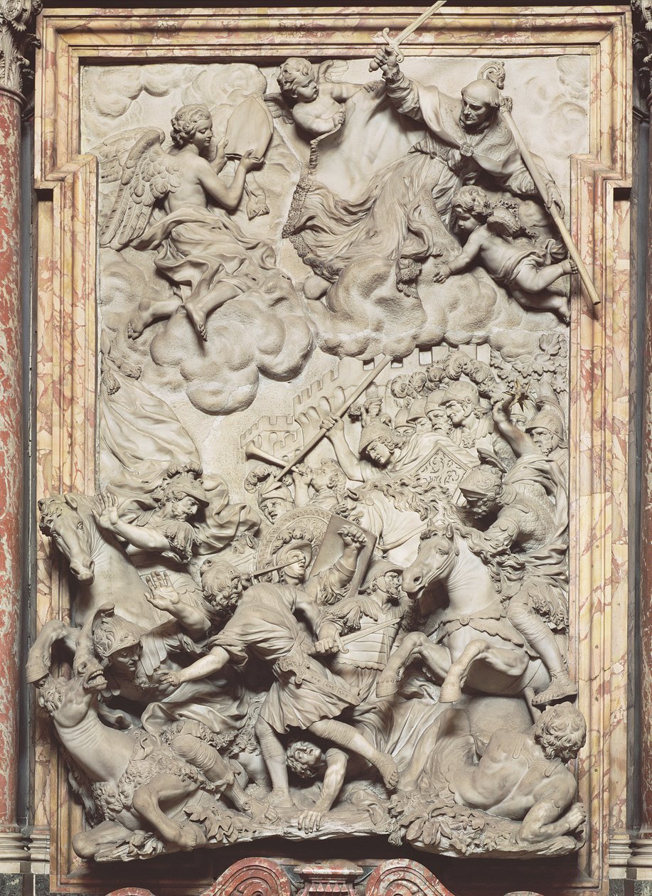 Slaget ved Anghiari, 1685-87 (marmor) af Giovanni Battista Foggini